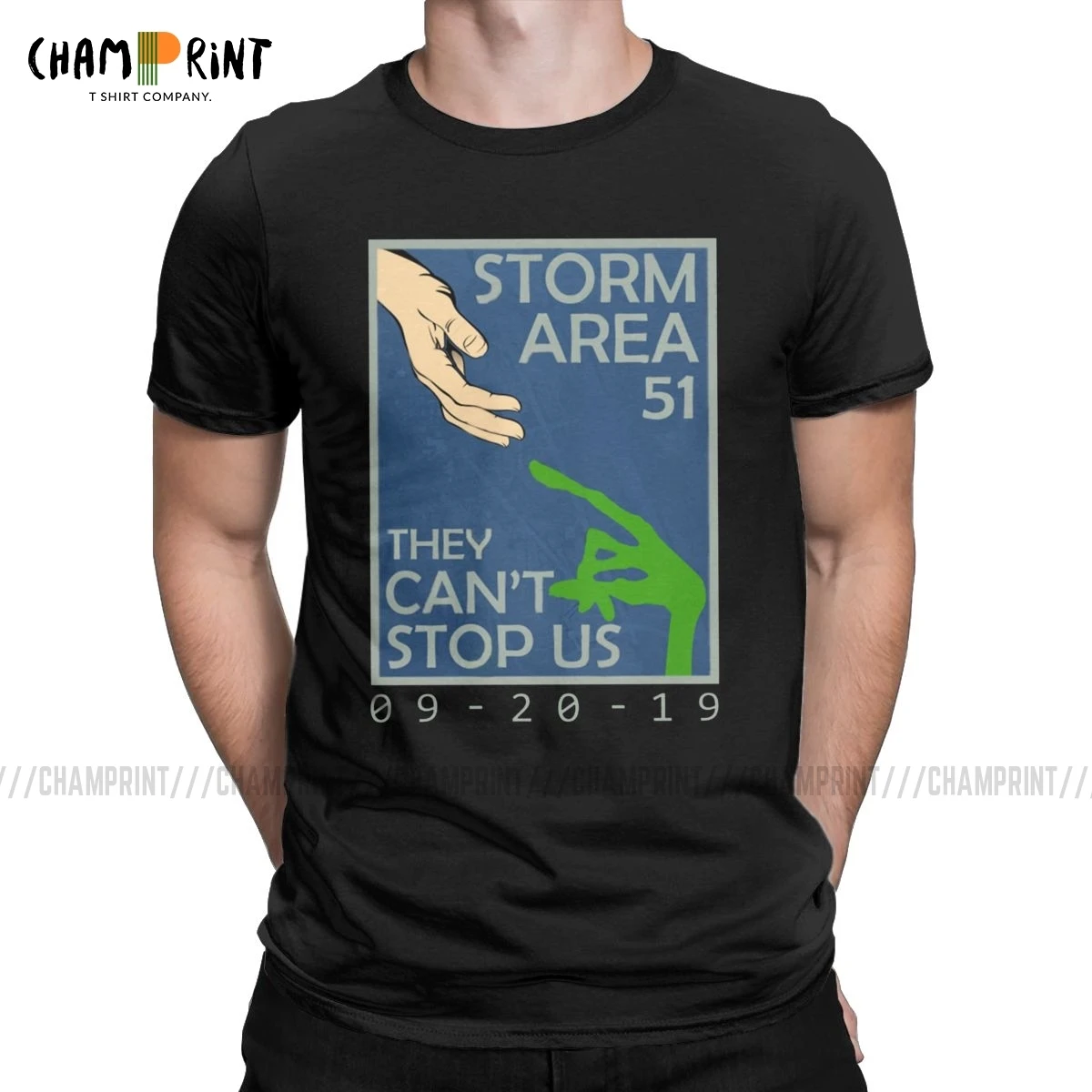 Storm Area 51 T Shirts Men's Cotton Leisure T-Shirt O Neck Alien UFO Space Ship Saucer Tee Shirt Short Sleeve Clothes Original |