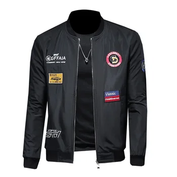 

Hommes Bomber veste mince mince à manches longues baseball vestes coupe-vent coupe-vent à capuche veste vêtements pour hommes