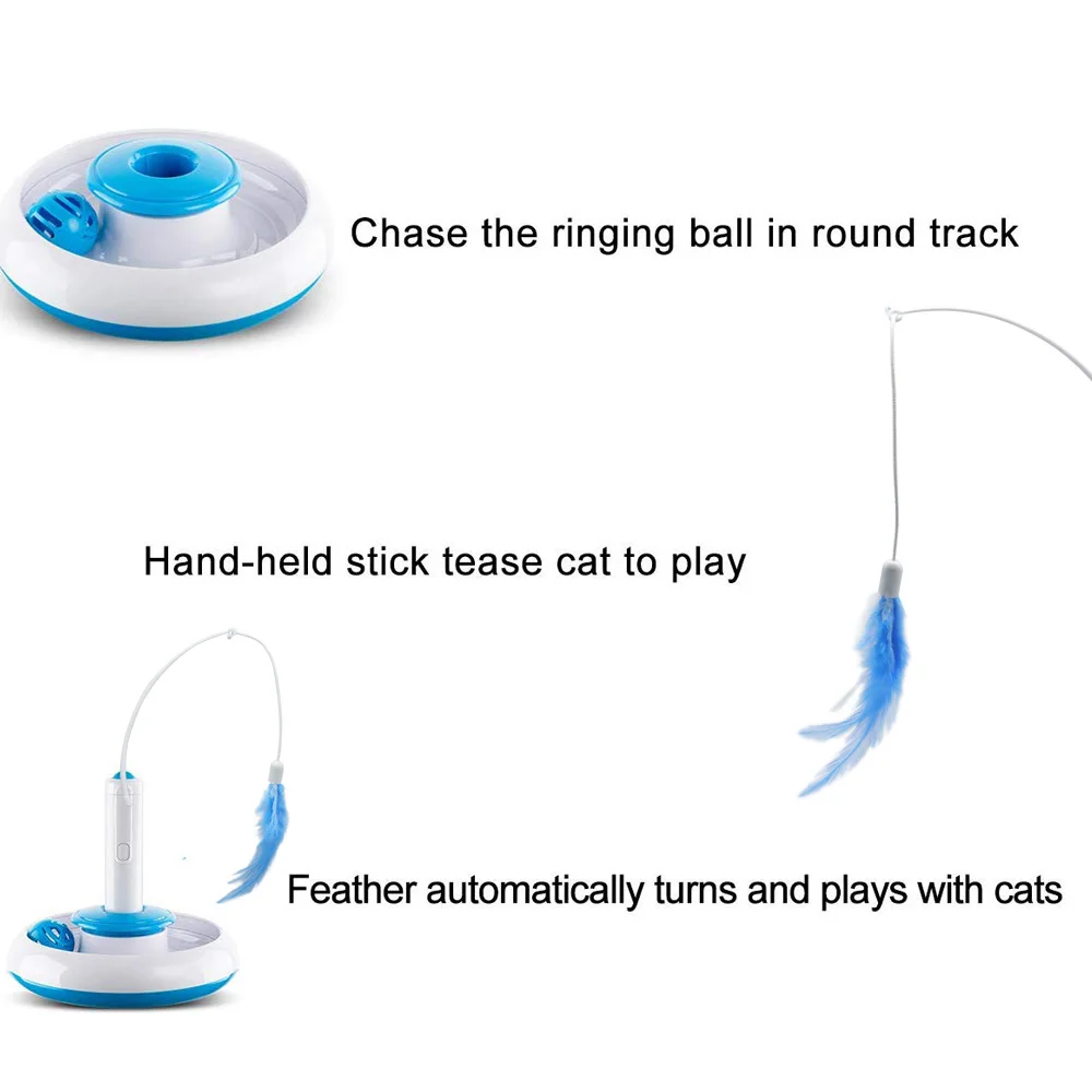 Принадлежности для домашних животных электрические вращающиеся забавные игрушки для кошек с перьями игрушки для домашних животных электрические вращающиеся перьевые интерактивные игрушки для кошек забавные перьевые игрушки