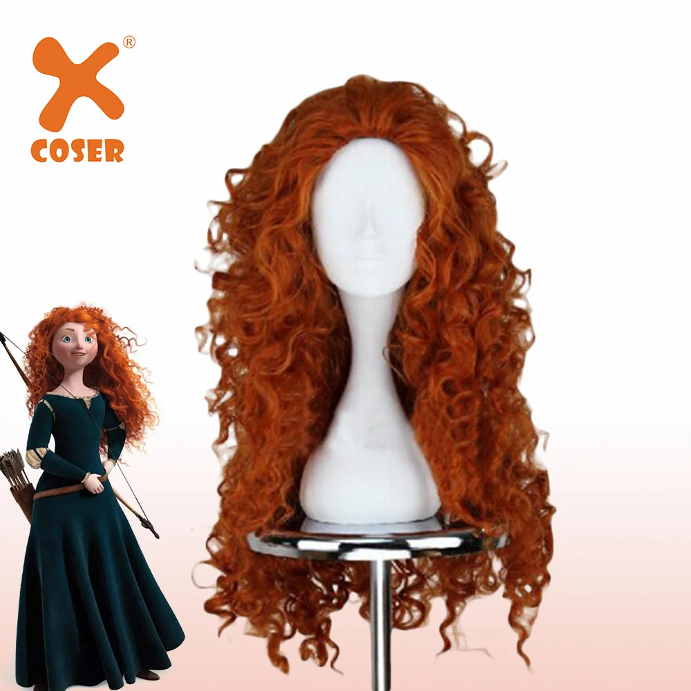 Длинный вьющийся парик XCOSER женский высокотемпературный Шелковый высокого