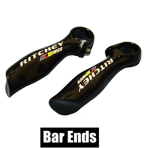Bar End Глянцевая 3K Углеродное волокно горный велосипед комплекты для руля велосипеда подседельный штырь стволовые части велосипеда - Цвет: Bar End