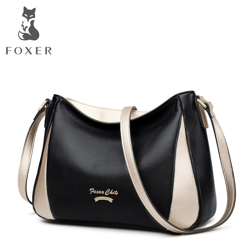  FOXER Brand Lady Shoulder Bag Soft Crossbody Bags Women's High Capacity Hobos Bag Purse Female Luxu - 32902611438