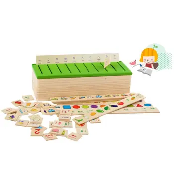 

Mathematical Shape Fruit Classification Toy Wood Box Cognitive Matching Kids Children Early Educational Learn Toys R7RB