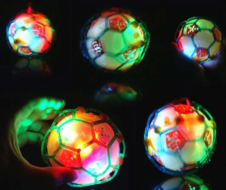 Crazy Ball Сияющий Красочный музыкальный прыжок футбол странная Новая игрушка заводская цена