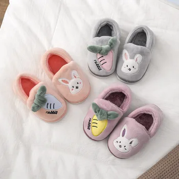 

Children Cotton Shoes Kids Home Slippers Casual Boys Indoor Shoes Toddler Girls Cute Rabbit Slippers Kids Home Shoe Pantuflas