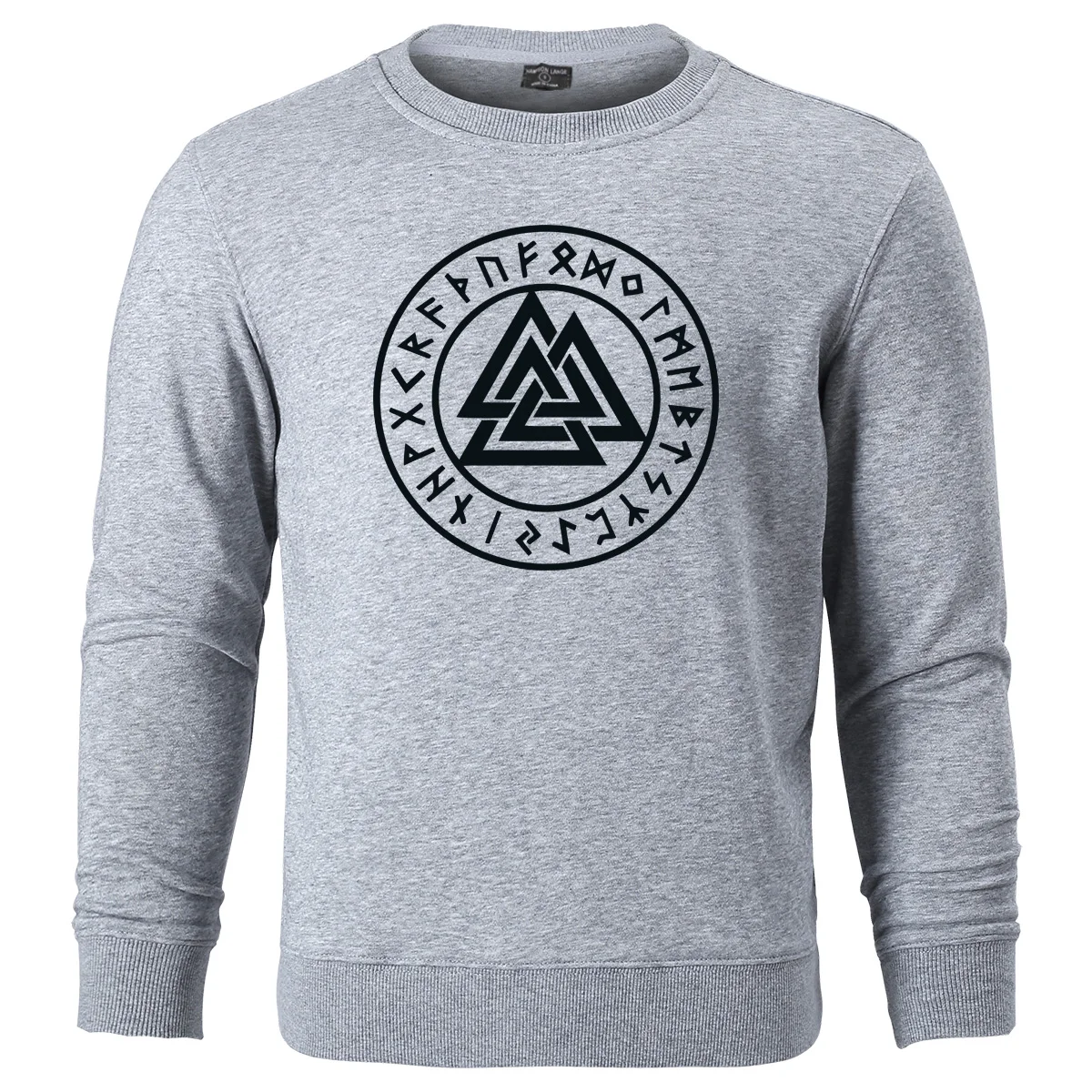 2019 Autumn Winter Hot Sale Fashion Hooded Men Casual Clothing Vikings Symbols Hip Hop Pullover Sweatshirts 3