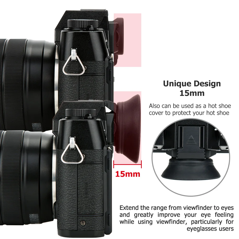 KIWIFOTOS KE-XT20 与原装眼罩装机对比