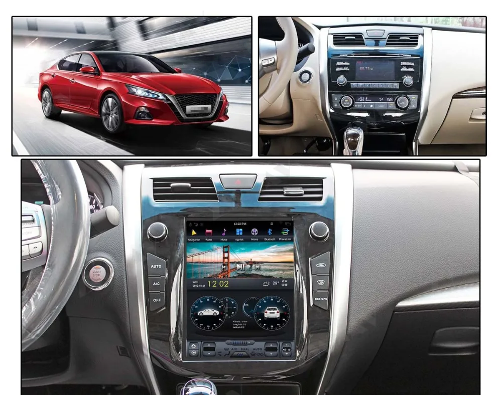 Android 9 64+ 4G Tesla с DSP Carplay автомобильный мультимедийный плеер стерео для NISSAN TEANA 2013+ Автоматическое радио GPS навигация