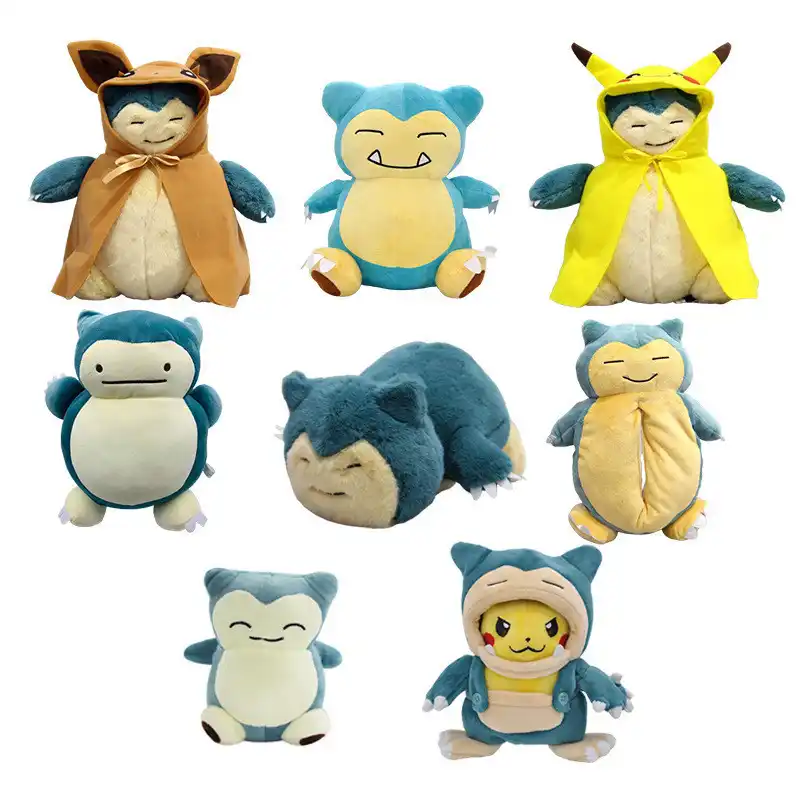 pikachu snorlax plush