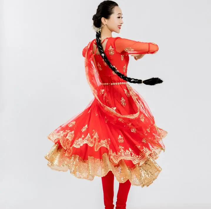 Женский индийский костюм сари с вышивкой в этническом стиле Kurtas Leng Ha платье для танцев+ брюки+ вуаль