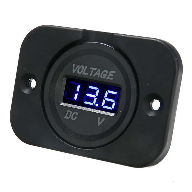 Universal DC 12V-24V Blue LED Display Digital Voltmeter Panel Voltage Meter Volt Tester Car Motorcycle Voltage Meter