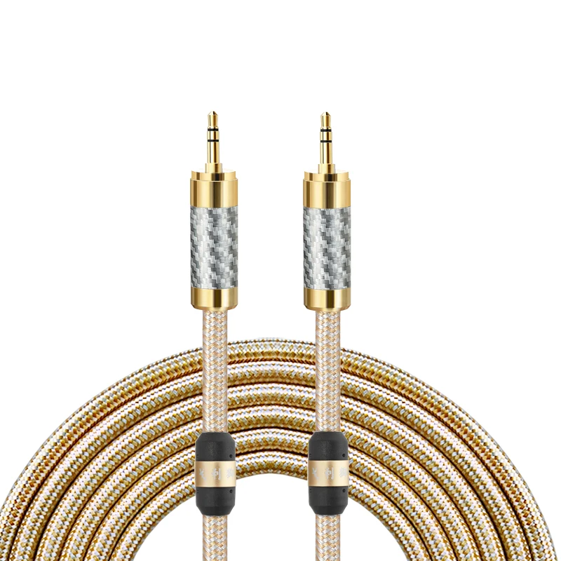 HiFi 1/8 &quot3 5 до 3 Hifi AUX кабель для усилителя ПК телефона наушников автомобиля мини