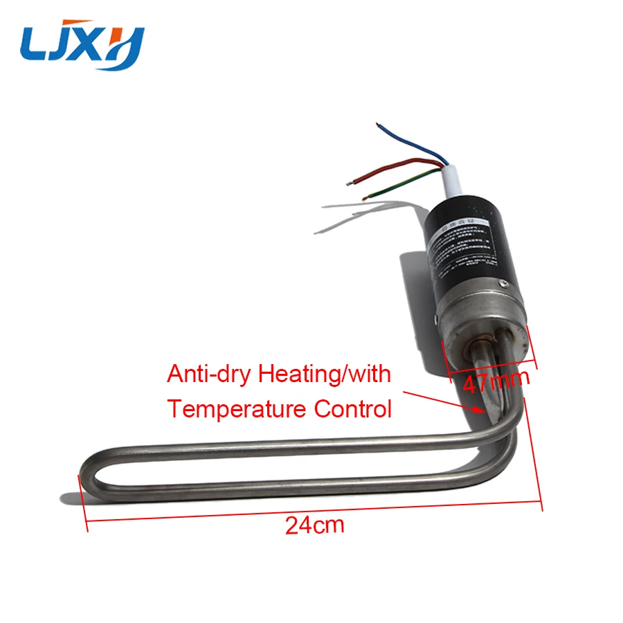 LJXH Solar Electric Heating Tube Water Heater Auxiliary Heater 47mm Bottom  Inserted Anti-dry Heating with Temperature Control - AliExpress