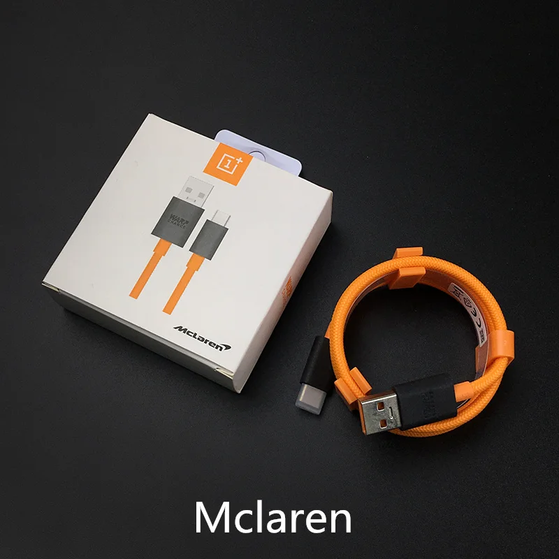 Oneplus зарядный кабель 6A/4A Warp/Dash Quick usb 3,1 type c круглый кабель для oneplus 3 3t 5 5t 6 6t 7 Mobiele Telefoon - Цвет: Mclaren Kabel box