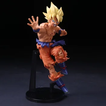 

Classic 3D 18CM Big Size Cartoon Doll Anime Dragonball Goku Figure Table Ornament Super Saiyan Figure Collectible Gift Kids Toy