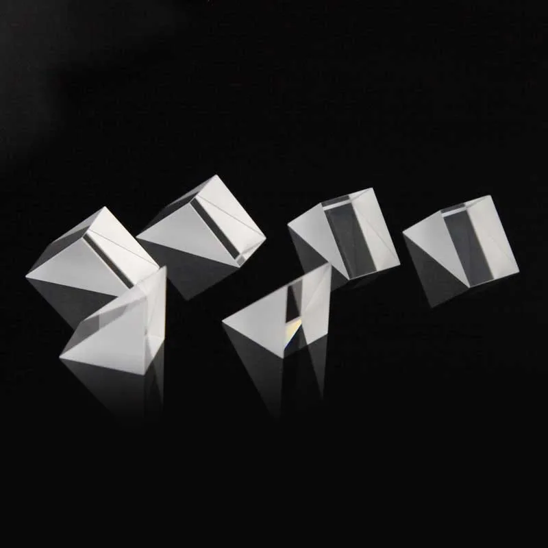 Optical Glass 15MM Triangular Prism Right Angle Prism Prism Optical Experiment Prism Right Angle Prism Optical BK7 Glass
