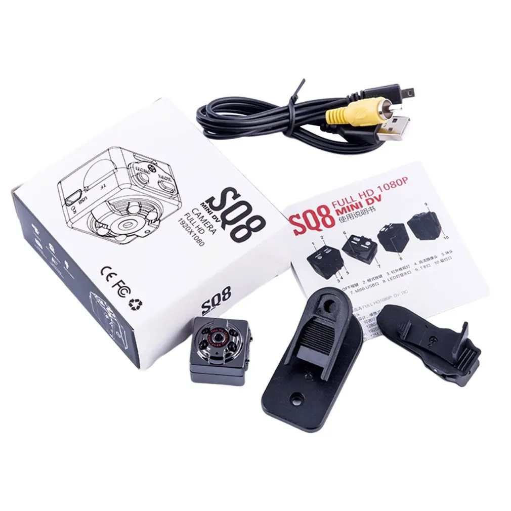 

Sq8 Small 1080p 960pCamera Camera Sports Outdoor Infrared Night Vision Hd Small Camera Aerial Recorder