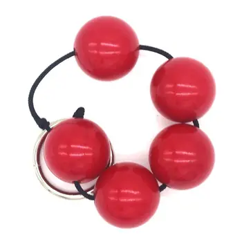 3cm Red Anal Plug Beads Acrylic Vaginal Balls Butt Plug Sex Toys for Women Female Adults Sex Products 4