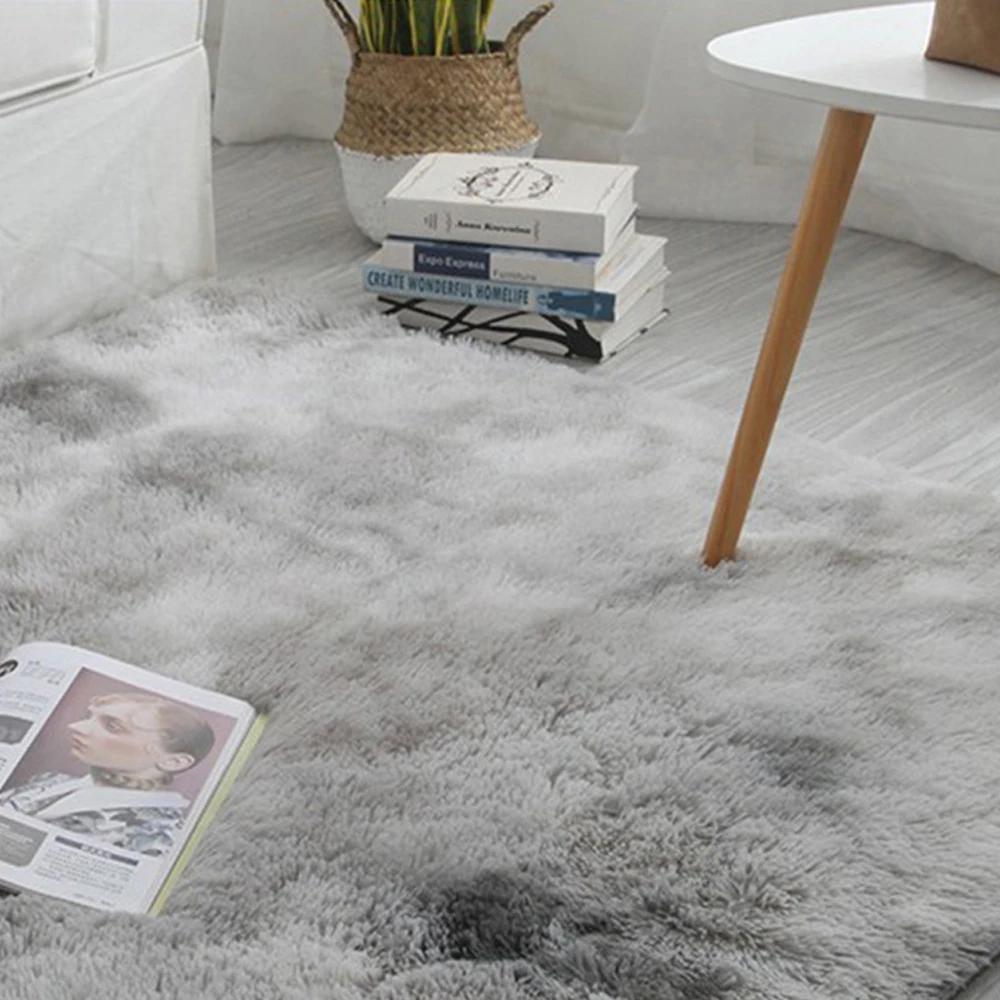 Tie-dyed Gradient Color Plush Soft Carpet Thickened Area Rug Mats Anti-skid Fluffy Rugs For Bedroom Living Room Home Decor Tie-dyed Gradient Color Plush Soft Carpet Thickened Area Rug Mats Anti-skid Fluffy Rugs For Bedroom Living Room Home Decor