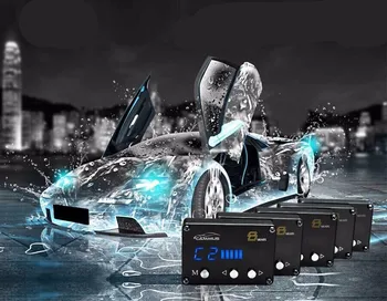 

4 modes Car electronic throttle controller for modify tune grooming accelarate boost Auto gas pedal booster