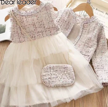 

2PCS Toddler Baby Girls Kids Party Princess Pageant Tutu Dress Coat Tops Outfits Winter Warm Girls Clothing Sets 6M-3Y