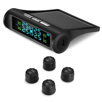 

Hot C240 Tire Pressure Monitoring System Solar TPMS with 4 External Sensors