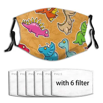 

Washable Face Breathing Mask Reusable Anti Dust Mouth Mask Beast Dinosaur Mask For Adults