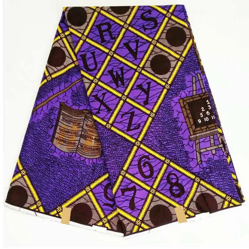 Дашики новое поступление настоящий гарантированный воск высокое качество pagne 6 ярдов африканская Анкара швейная ткань