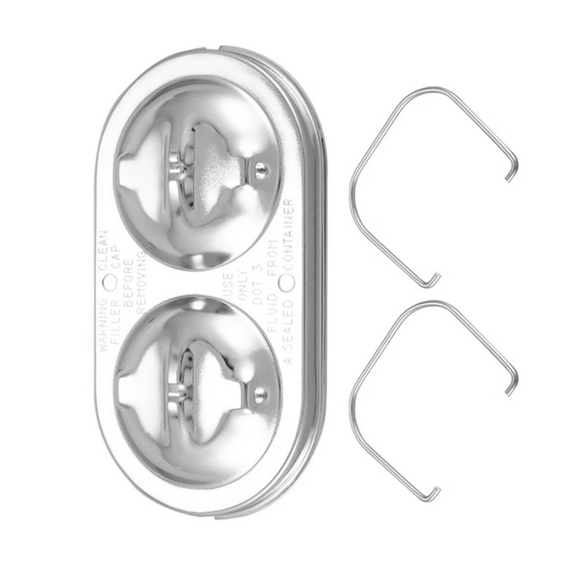 Chrome Black Brake Master Cover Pump Cap Motorcycle Front Rear Fluid Cylinder Reservoir Car Accessories | Автомобили и мотоциклы