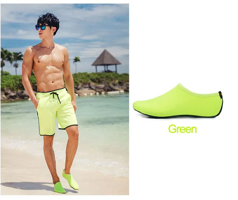 Мужская и Женская водонепроницаемая обувь; обувь для плавания; однотонная летняя пляжная обувь; носки; пляжные тапки для мужчин