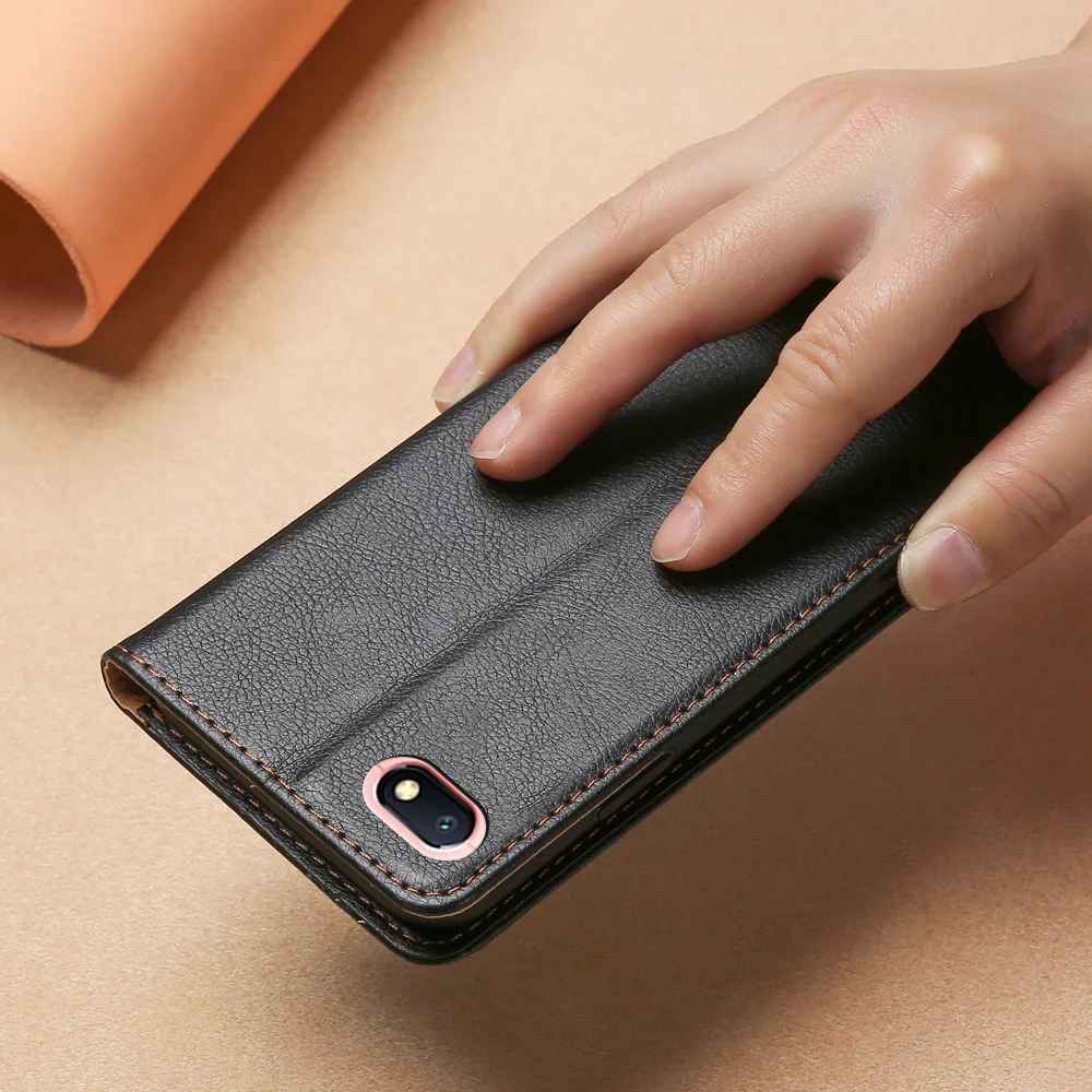 Модный чехол-кошелек для Xiaomi Redmi 6A кожаный силиконовый чехол-накладка откидной