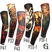 Нарукавник с татуировкой,, AliExpress,, тату, рукава, защита от солнца, защита от ультрафиолетовых лучей, рука, закрывающая руку с большим цветком