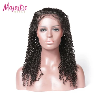 

OneCut Hair Kinky Curly Lace Front 8-28" P Remy Human Hair Wigs Natural Color Afro Kinky Curly Wig
