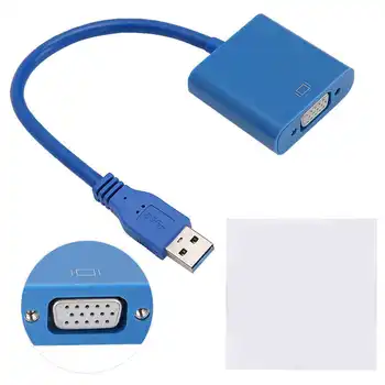 

Multi Screen Display VGA Cable Adapter USB Virtual Display Technology USB 3 0-VGA Adapter for Win 7/8 system