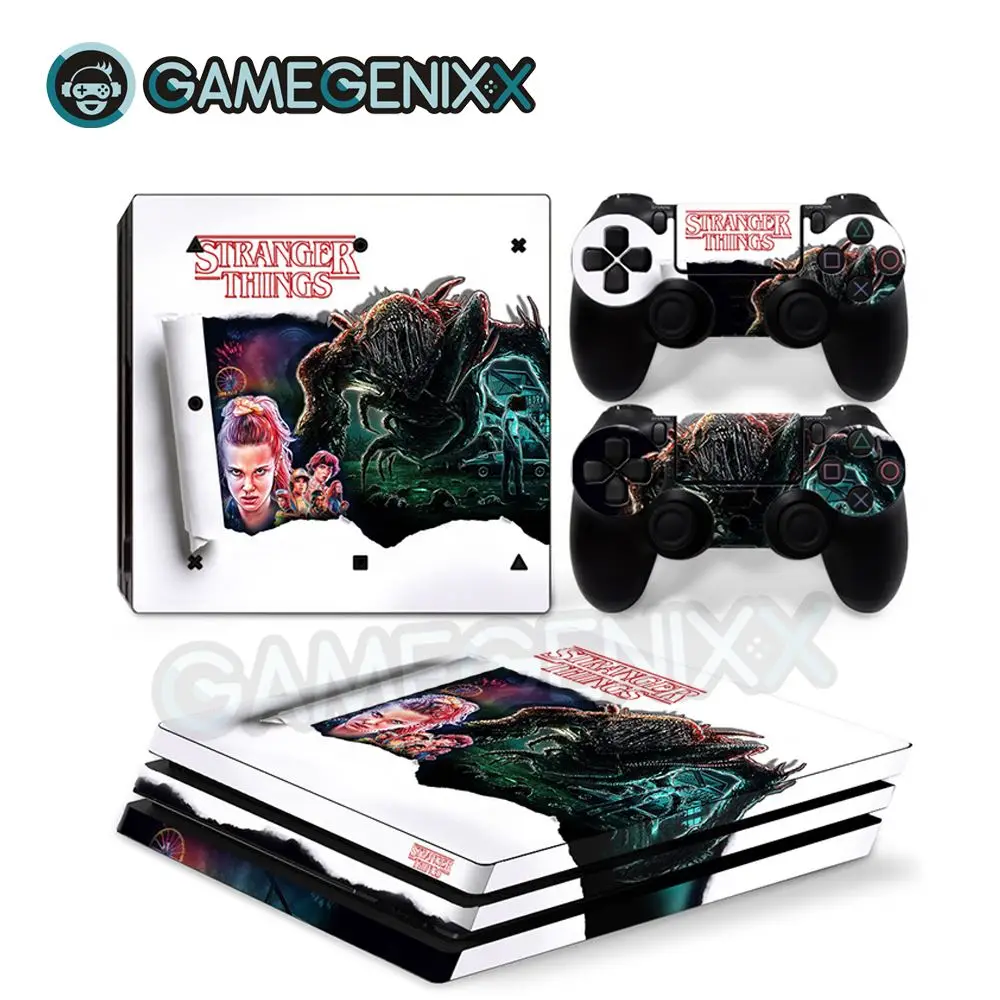 Наклейка на кожу GAMEGENIXX защитный винил наклейка для PS4 Pro консоли и 2 контроллера-ужас крови