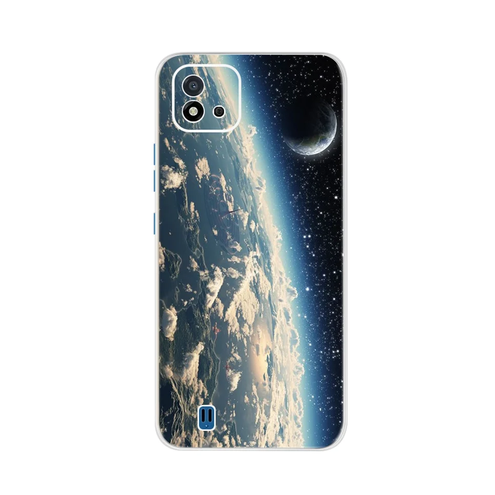 neck pouch for phone For Realme C11 2021 Case Cover Soft TPU Clear Back Shell Cartoon Cute Painting Slim Coque Fund For Realme C 11 RralmeC11 RMX3231 iphone waterproof bag