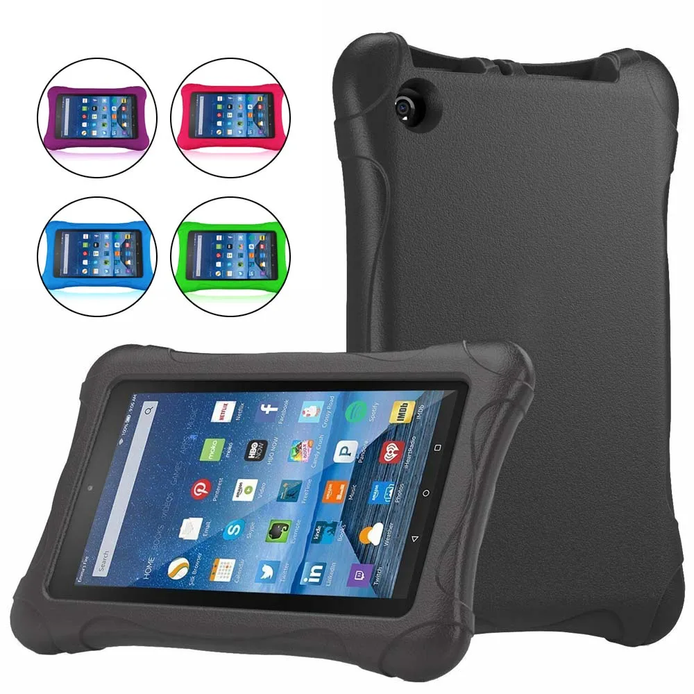 KK& LL для Amazon Fire 7(5th/7th/9th поколения, выпуска) планшет-EVA резиновая детская подставка защитный чехол
