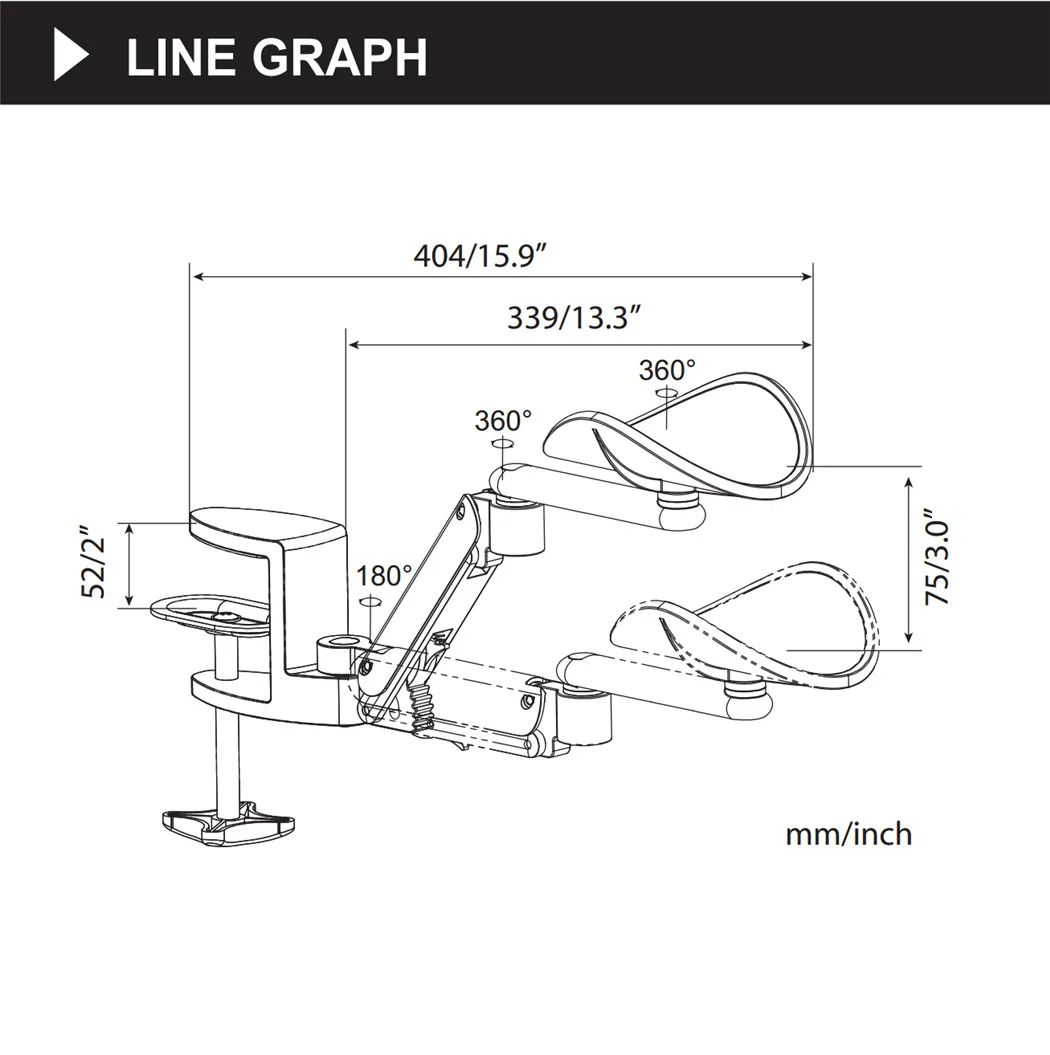 Descanso Ergonômico do Braço para a Mesa do Computador Descanso Giratório do Braço Almofadas de Suporte do Escritório Mouse Pad Suporte do Ombro da Mão - Imagem 4