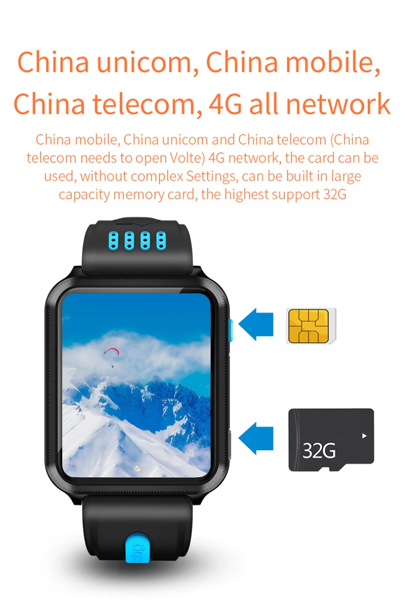 4G Детские Смарт-часы телефон gps Детские Смарт-часы водонепроницаемые ...