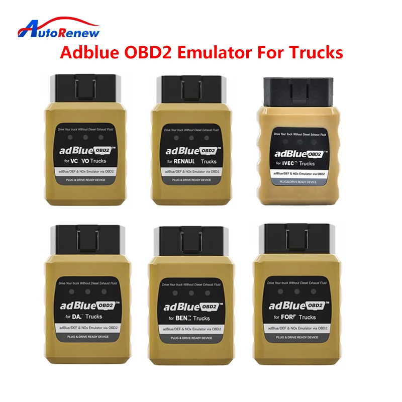 For BENZ/for RENAULT ect Truck Adblue Emulator AdblueOBD2 Adblue/DEF Nox Sensor Damaged SCR System Via OBD2 Adblue OBD engine temperature gauges