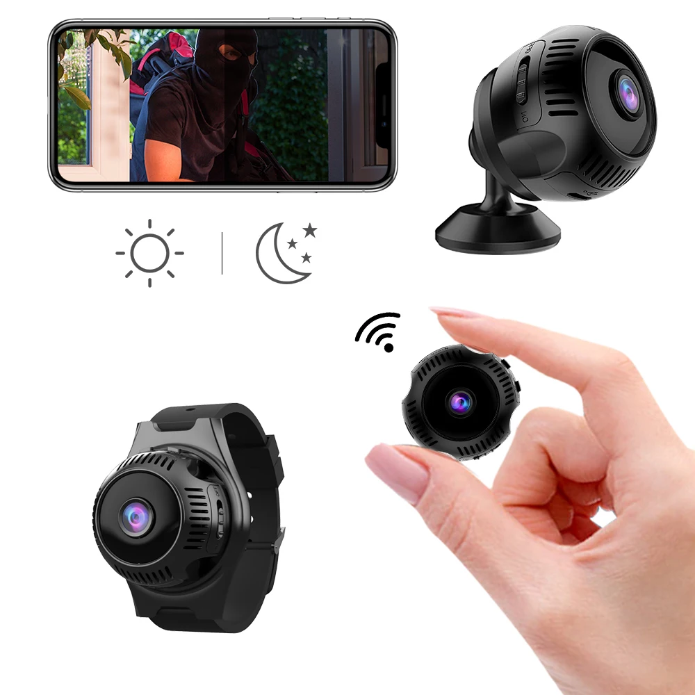 Микро домашнее Беспроводное видео CCTV Wi-Fi мини охранное видеонаблюдение с Wifi IP