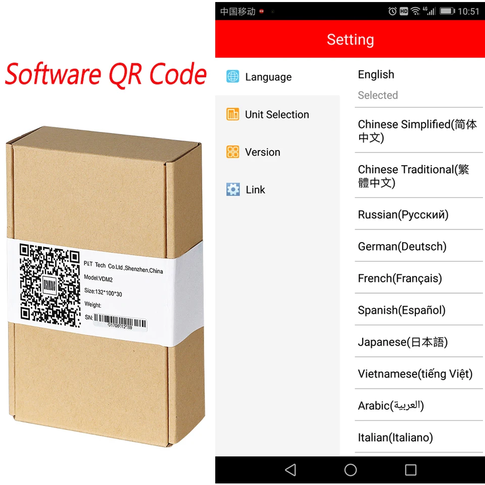UCANDAS VDM2 VDM II Полная система V3.9 Wifi OBD2 автоматический диагностический инструмент VDMII для Android VDM 2 OBDII сканера кода