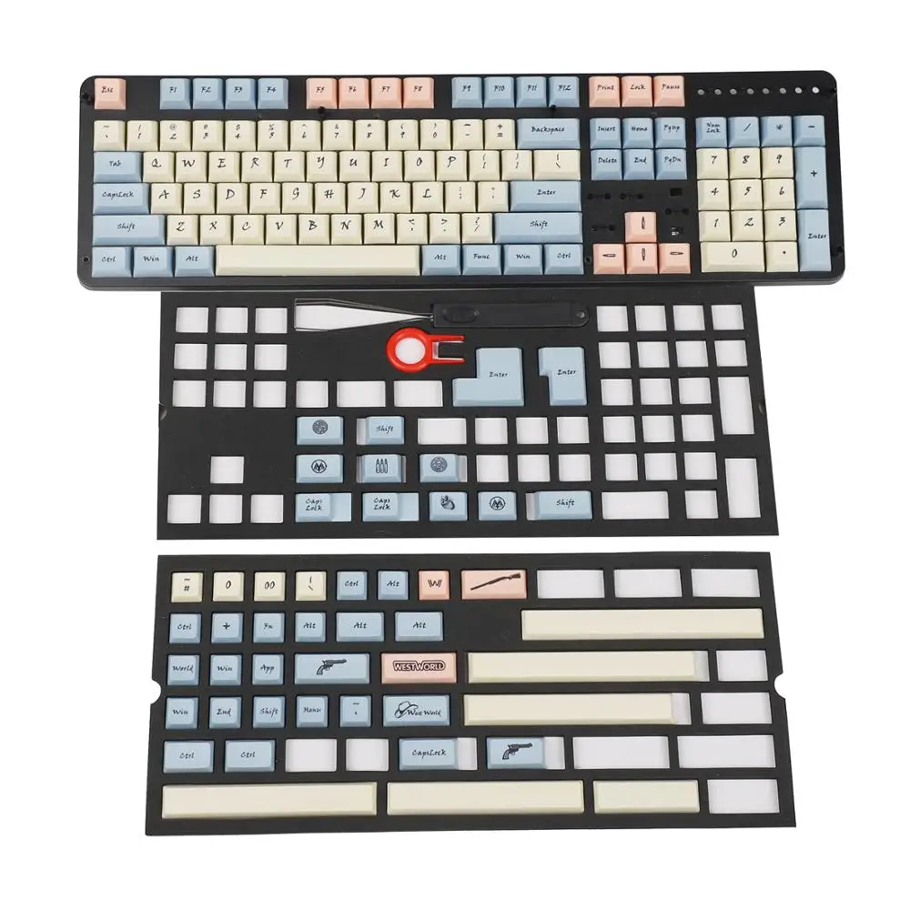 Moon Landing Mars Colony XDA Profile PBT 121 165 Keys Dye Sub Keycap набор подходит для механической клавиатуры MX Switches