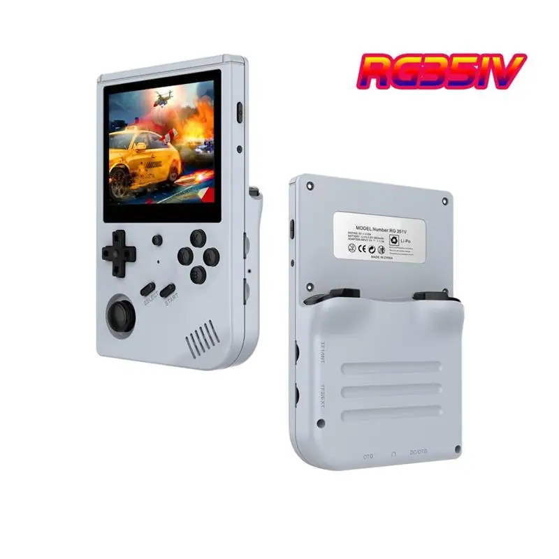 RG351V Handheld Game Console 3.5-Inch IPS Screen Retro Game Player Console For PSP/PS1/N64/NDS RK3326 Open Source Consoles