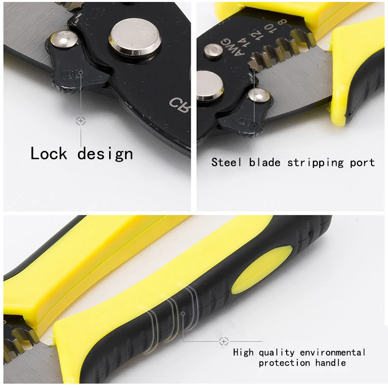 Автоматический кабельный обжимной Стриппер для зачистки инструмент для зачистки проводов кусачки для снятия изоляции регулируемые плоскогубцы резак