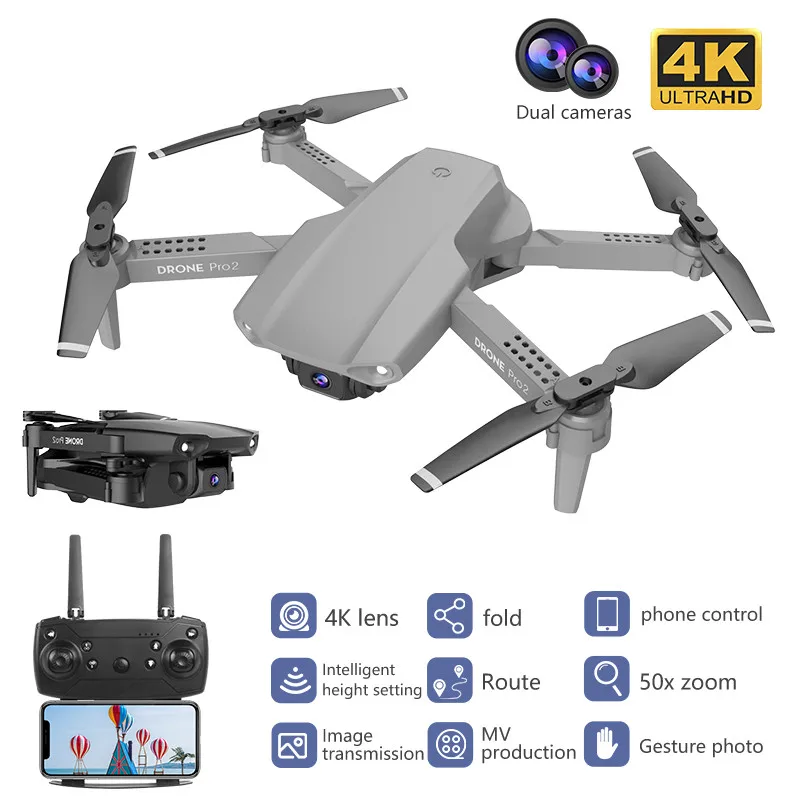 Новый E99 Pro Дрон 4K оптический расходный Квадрокоптер с двойной камерой s складной
