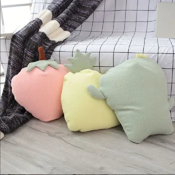 

New type summer fruit pillow Strawberry pineapple cactus stuffed toys plush toy nap pillow back cushion