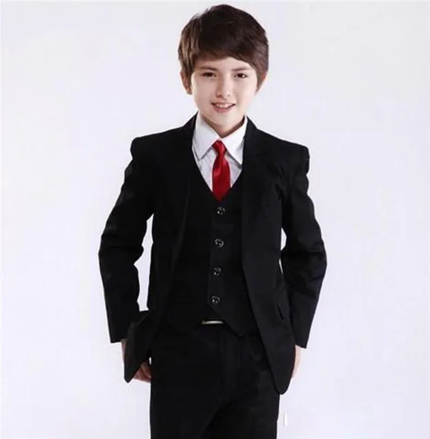 Детские повседневные блейзеры, костюм для маленьких мальчиков, черное Детское пальто, модная детская куртка, костюм для мальчиков, костюм на выпускной, H017