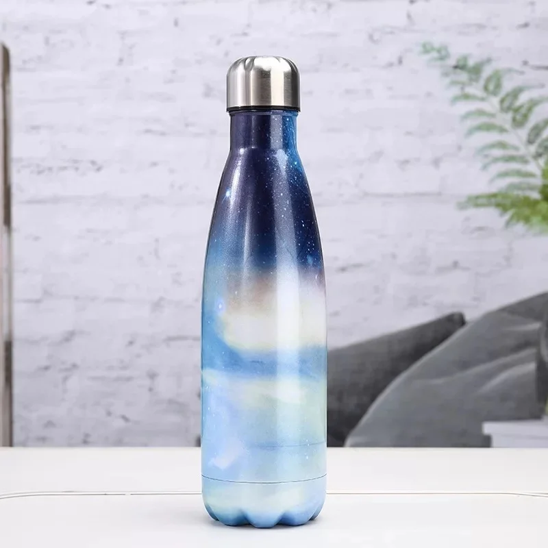 Starry-J 500ml Thermos Bottle Of Stainless Steel Vacuum Flasks Thermoses Cup Thermocup Thermal Bottle For Water Thermal Cup Thermocouple - Цвет: Starry-J