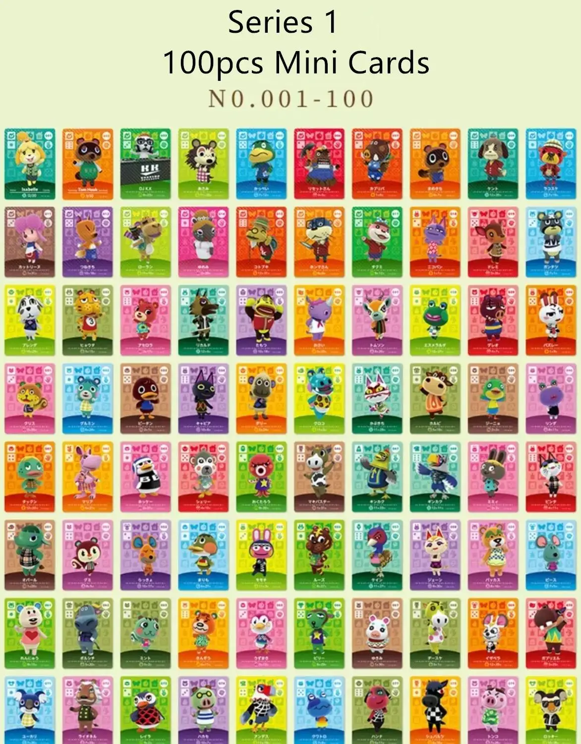 

100Pcs Series 1 2 3 4 Animal Crossing Card Amiibo Card Work For NS 3DS Game New Horizons Ankha Freya Kid Cat Villager Card